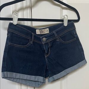 Hollister Dark Blue Jean Shorts